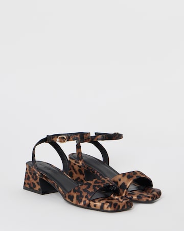 Amber Barely There Low Block Heel Sandals - Extra Wide Fit (EEE)