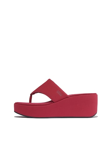 FitFlop Berry Platforms Wedge Toe-Post Sandals - Standard Fit (D)