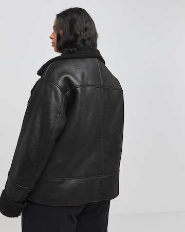 Black Worn Look Aviator
