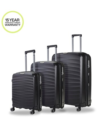 Rock Sunwave 3pc Suitcase Set