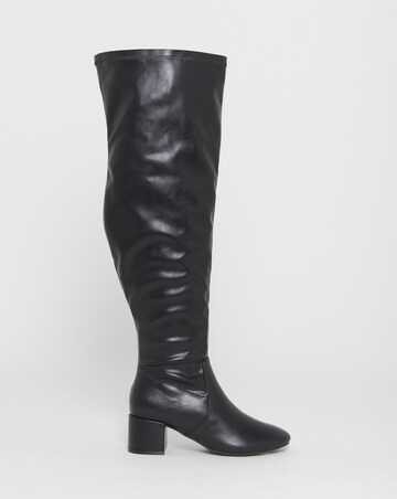 Amina Over The Knee Stretch Boots - Extra Wide Fit (EEE) Curvy/Super Curvy Calf