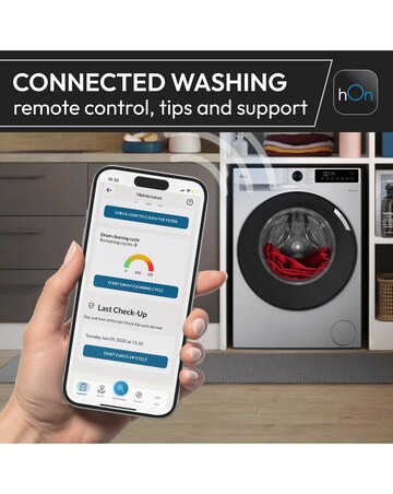 Hoover Pro Wash 3 HBR 411BL9G-80 11kg WiFi Washing Machine - 1400 rpm - Graphite