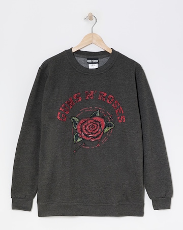 Charcoal Guns N Roses License Sweatshirt