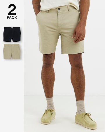 2 Pack Chino Shorts Regular Length