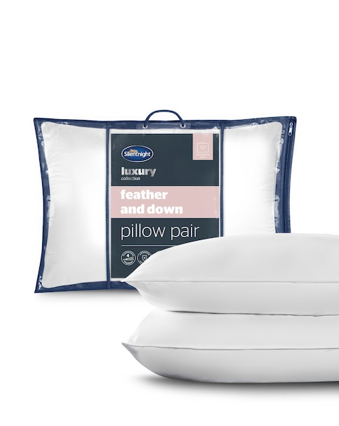 Silentnight 2 Pack Duck Feather & Down Anti-Allergy Pillows