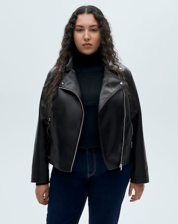 Mango Faux Leather Jacket