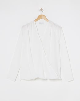 Wrap Drape Blouse