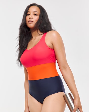 Sports Padded Colourblock Swimsuit