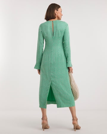 Whistles Crosshatch Print Minimal Dress