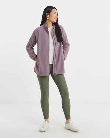 Zip Through Longline Fleece