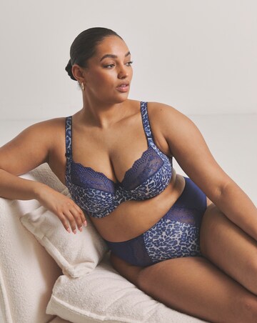 Elomi Lucie High Leg Knicker Midnight