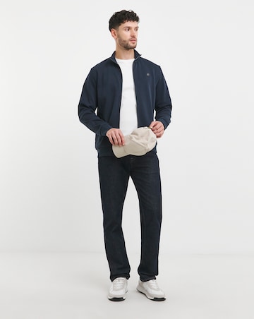 BOSS Dark Blue Full-Zip BB Badge Sweatshirt