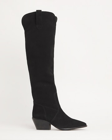Kairo Suede Over Knee Multi Wear Western Boots - Wide Fit (E) & Super Curvy Calf