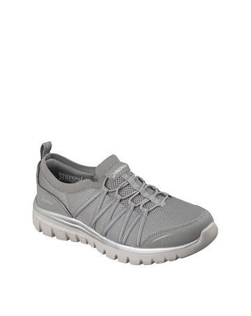 Skechers Grey/Silver Graceful Purecrush Trainers - Standard Fit (D)