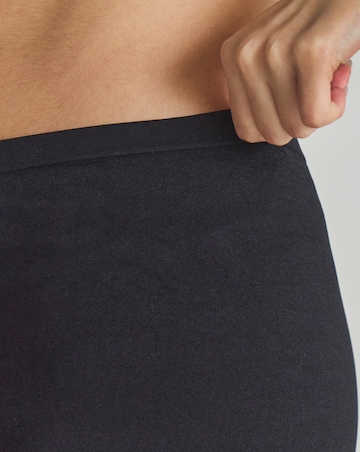 Pretty Secrets (3 Pack) Seamfree Boy Shorts Black