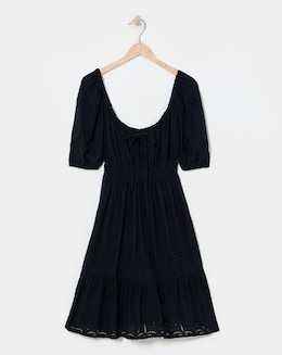 Broderie Mini Beach Dress