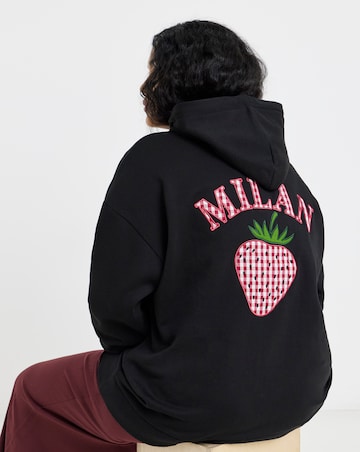 Black Milan GraphicHoodie