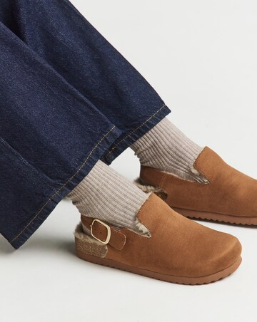 Floss Fluffy Mule Slippers - Extra Wide Fit (EEE)