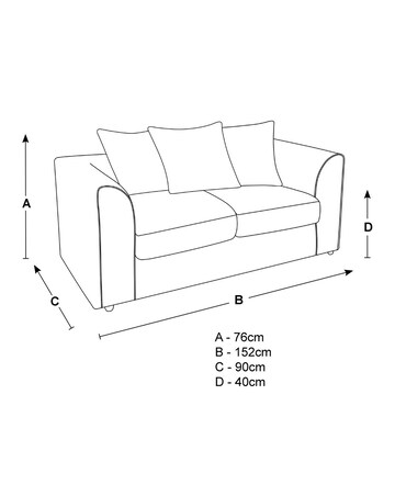 Chicago Crushed Velvet 2 Seater Sofa