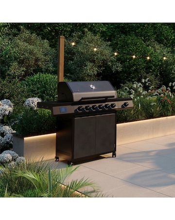 Charles Bentley Ottimo Origin Pro 455 6 Burner Gas Barbecue with Side Burner