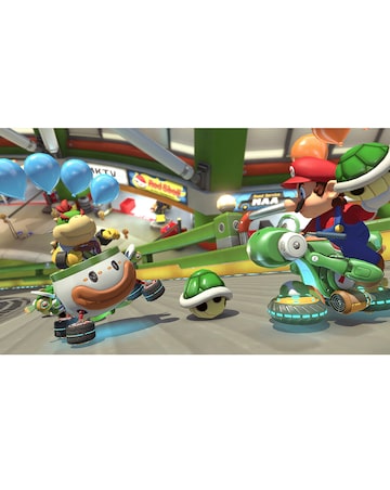 Nintendo Switch OLED White Console & Mario Kart 8 Deluxe Bundle