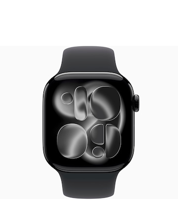 Apple Watch Series 11 GPS + Cellular 42mm - Black Sport Band - M/L