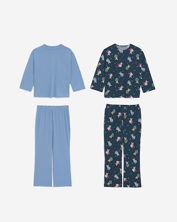 Simply Be (2 Pack) Christmas Dog Print Value Pyjama Set