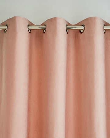 Faux Suede Eyelet Curtains