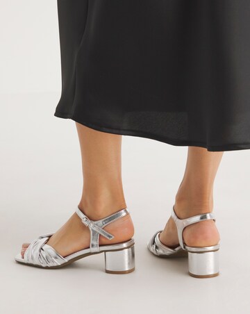 Clovis Twist Flexible Sole Block Heeled Sandals - Extra Wide Fit (EEE)