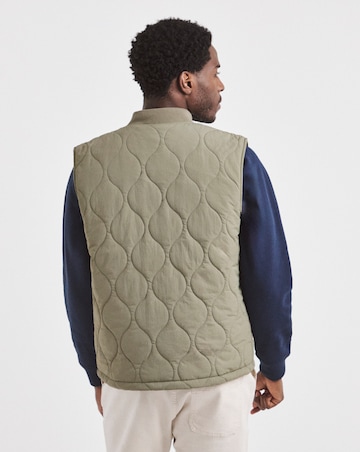 Union Onion Quilt Gilet- Green