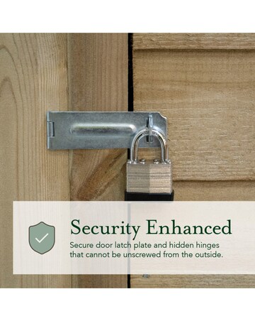 Forest 4LIFE Pent Shed 6x4 - No Windows - Double Door (Home Delivery)