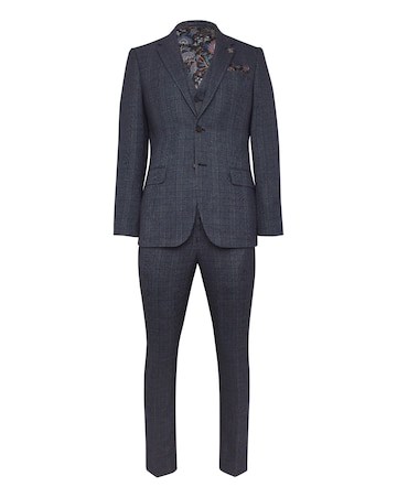 Seb Blue Check Suit Jacket
