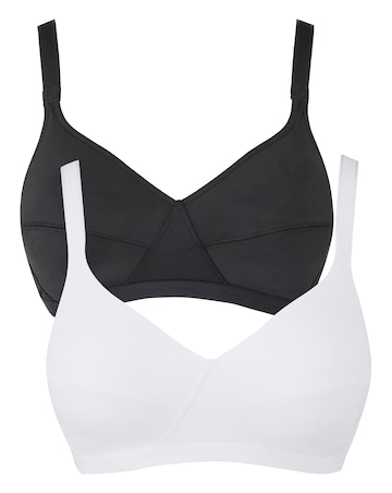 Playtex Essentials 2 Pack Basic Non Wired Bras