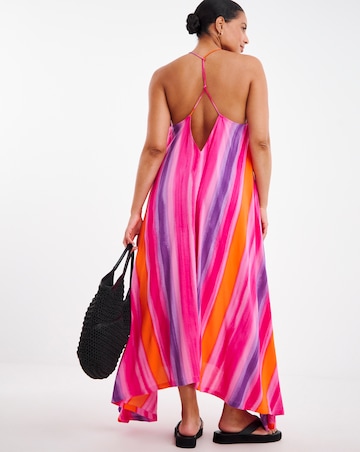 Strappy Hanky Hem Beach Dress