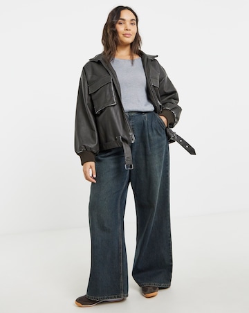 Native Youth Washed Pu Bomber