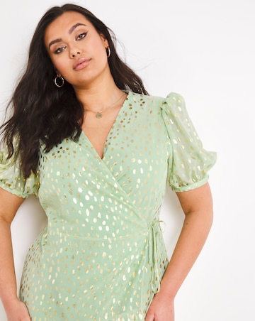 Joanna Hope Foil Print Maxi Dress