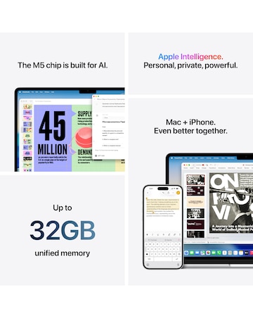 Apple MacBook Air (M5, 2026) 13in 10-core CPU 8-core GPU 16GB 512GB - Silver