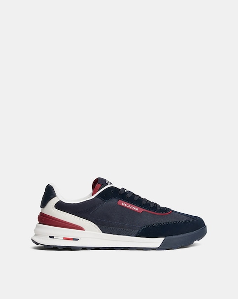 Tommy Hilfiger Mix Retro Runner Trainers - Navy
