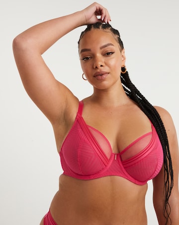 Freya Tailored High Apex Plunge Wired Bra Red