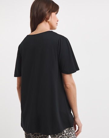 Angel Sleeve Longline Top