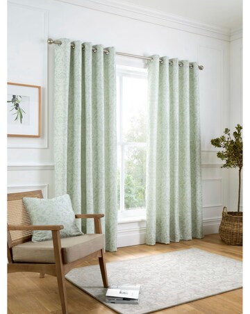 Curtina Marple Thermal Jacquard Eyelet Curtains