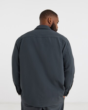 Jack & Jones Point Commute Travel Shirt - Grey