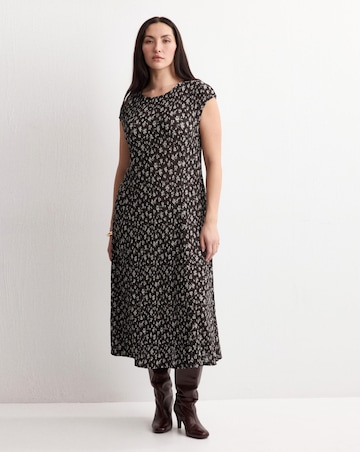 Mango Floral-Print Midi Dress