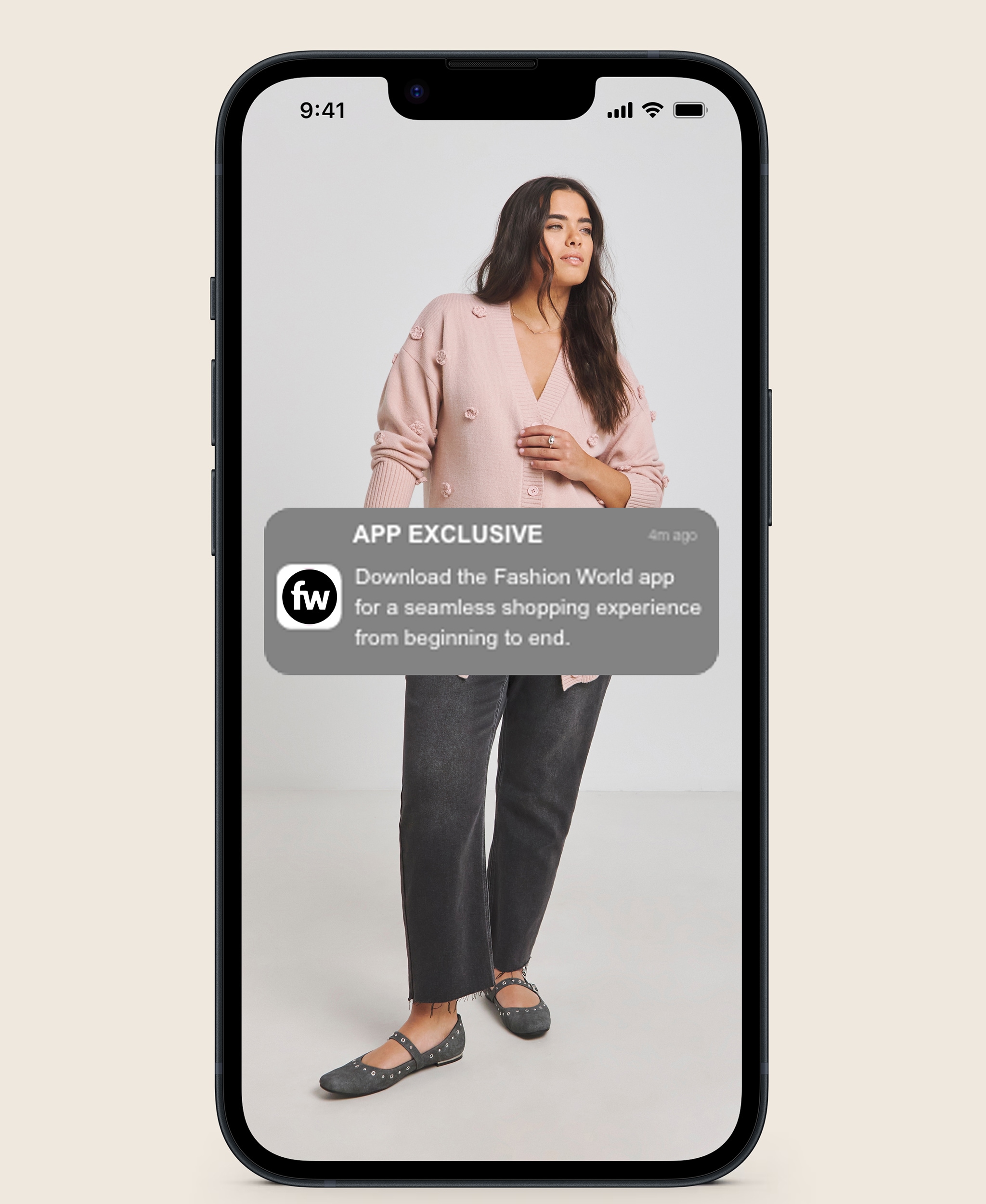 Notification from the Fashion World app