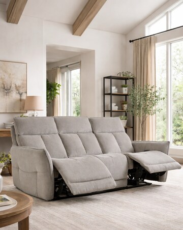 Aspire Ashford Fabric Recliner 3 Seater