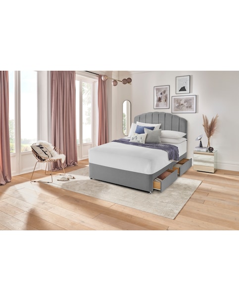 Silentnight Fabric 4 Drawer Divan Base Only