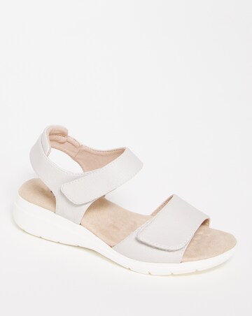 Cushion Walk Black Touch and Close Sandal Ultra Wide Fit (EEEEE)