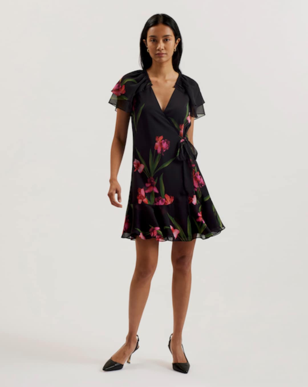 Ted Baker Tealan Linen Floral Mini Dress | Fashion World