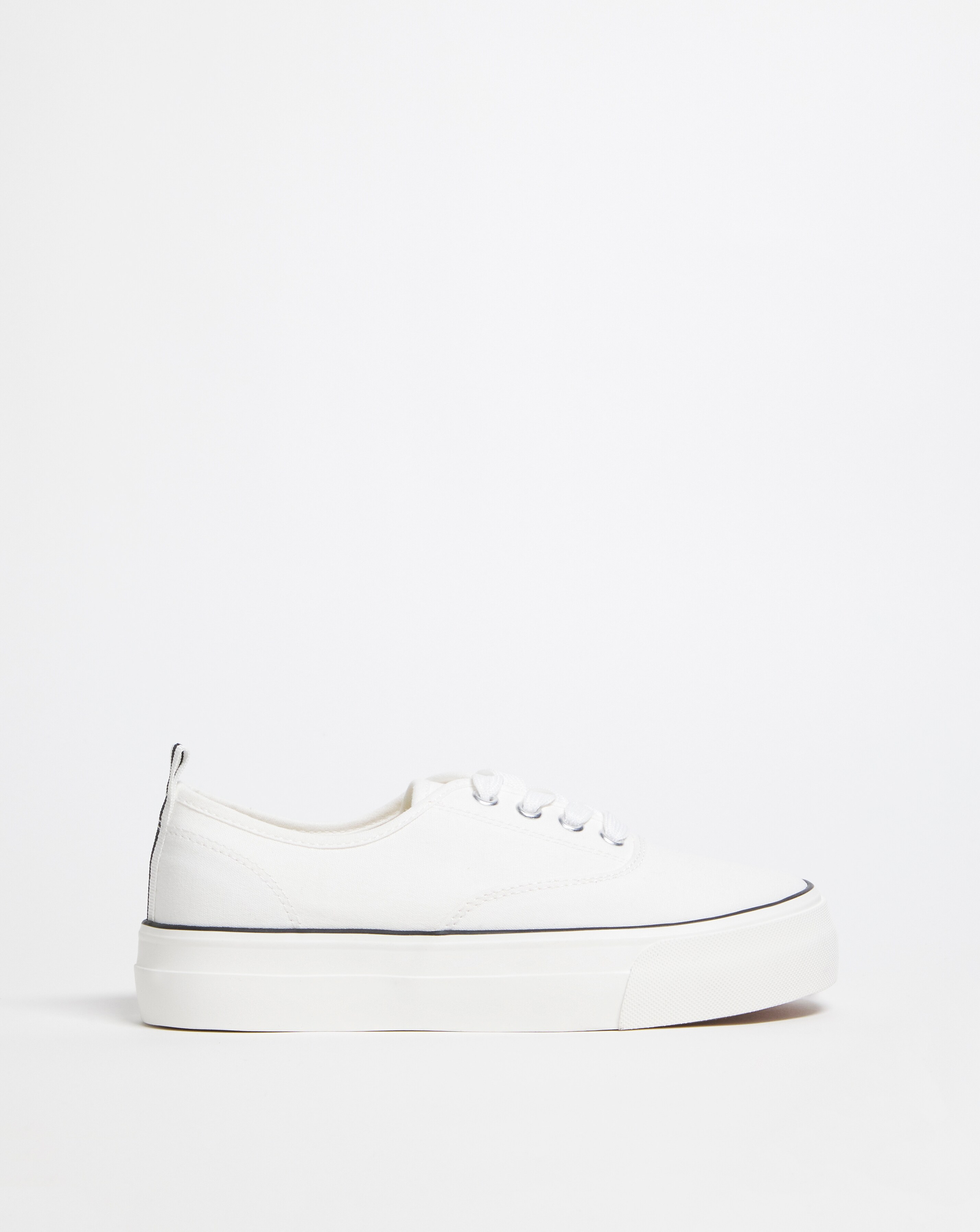 Gracie Stitch Detail Chunky Plimsole - Wide Fit (E)