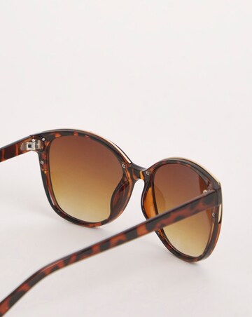 Sarah Brown Wide Frame Sunglasses